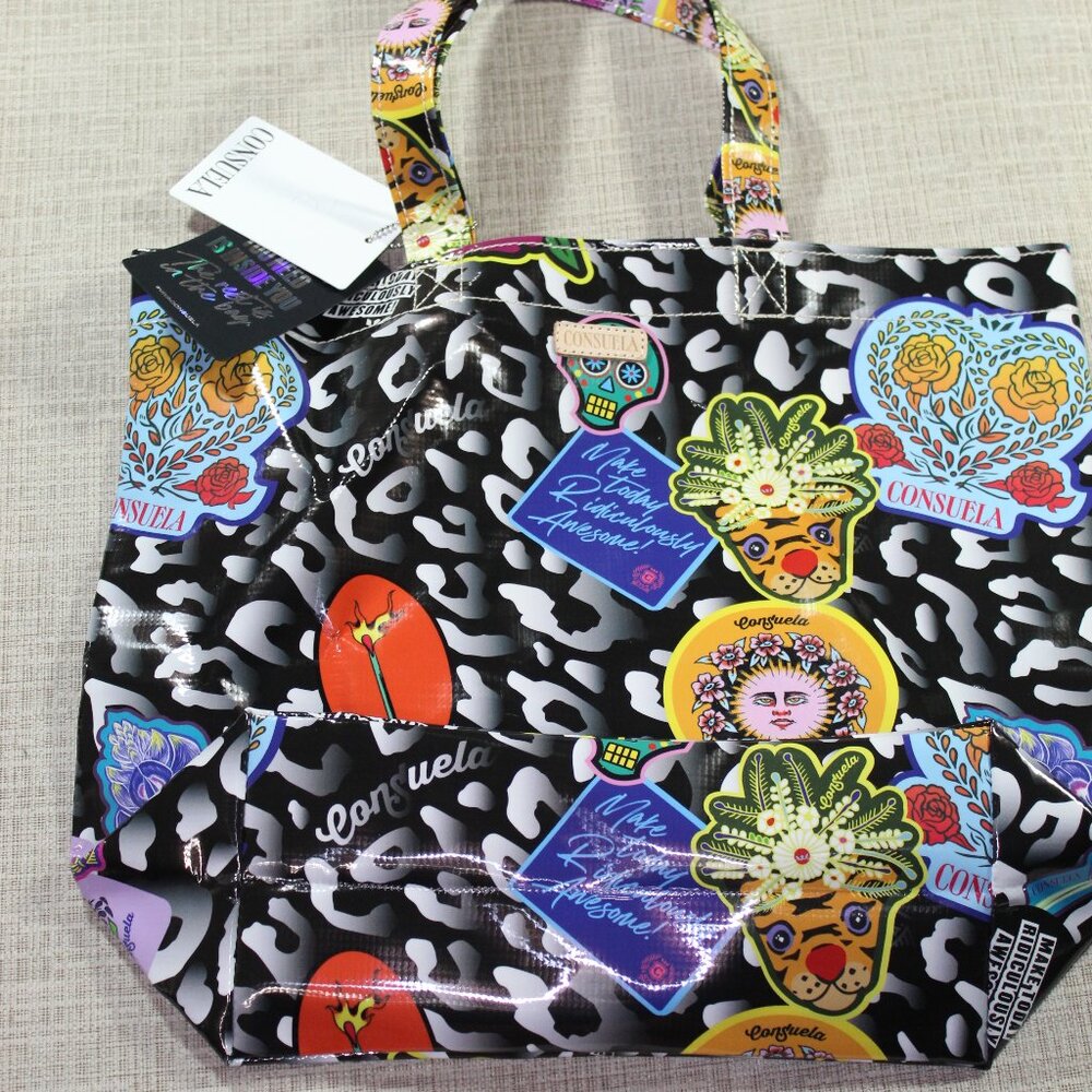 NWT Genuine Consuela Vinyl Tote Bag, Large